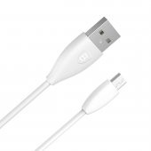 Baseus Small Pretty Waist Serisi 2A 1mt Micro USB Data ve Şarj Kablosu Beyaz - 4