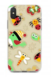 Apple iPhone XS Max Kılıf Ladybug Serisi Rose - 1