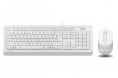 A4 Tech F1010 Kablolu Usb Q Tr M.m Set,Beyaz - 5
