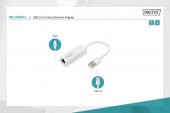 DIGITUS USB2.0-RJ45 ÇEVİRİCİ(DN-10050-1)10/100 - 4