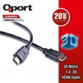 QPORT Q-HDMI20 20,0m HDMI KABLO,ALTIN UÇLU - 2
