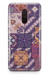 Xiaomi Pocophone F1 Kılıf Patchwork Serisi Brooke - 1
