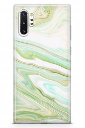 Samsung Galaxy Note 10 Plus Kılıf Sweet Dreams Serisi Yeşil Beyaz - 1