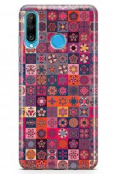 Huawei P30 Lite Kılıf Patchwork Serisi Fiona - 1
