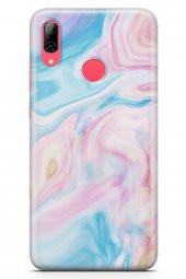 Huawei Y7 2019 Kılıf Sweet Dreams Serisi Mavi Mor - 3