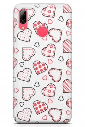Huawei Y7 Prime 2019 Kılıf Love Serisi Pink - 1