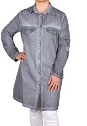 butikxxl pamuklu gömlek tunik cep - 4