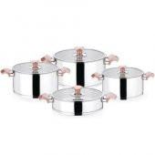 Aryıldız Tencere Seti King 8 Parça Rose Gold - 1