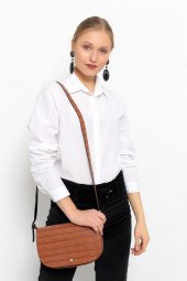 Kroko Desen Kapaklı Baguette Bag - 8