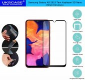 Samsung Galaxy A10 Tam Kaplayan Ekran Koruyucu 5D Nano Glass - 1