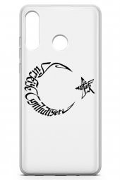 Huawei Nova 4e Kılıf Şeffaf Atatürk Serisi Ay Yıldız - 3