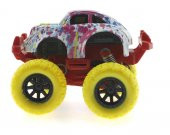 Die Cast Batik Desenli Sarı Teker Araba - 4