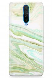 Xiaomi Redmi Poco X2 Kılıf Sweet Dreams Serisi Yeşil Beyaz - 2