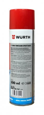 Würth Fren Balata Temizleyici ve Genel Temizleme Spreyi 500 ml - 2
