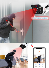 YOOSEE IP WİFİ KAMERA 1080P GÖRÜNTÜ+SES+SİREN IŞIK+LED IŞIK - 6