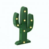 25cm Led Işıklı Plastik Kaktüs Gece Lambası - 1