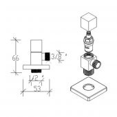 Tema Quadro Taharet Musluğu Ara Musluk Aç Kapa 2 Adet - 2