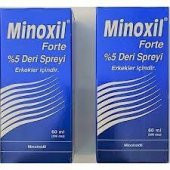 2 ADET Minoxil Forte Saç 5 Deri Spreyi - 1
