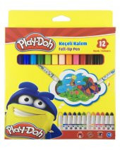 Play Doh Keçeli Boya Kalemi 12 Renk (5 mm) - 1