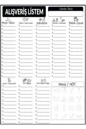 EVBUYA ALIŞVERİŞ LİSTESİ AKILLI KAĞIT (SİLGİLİ KALEM HEDİYE) thumbnail 1