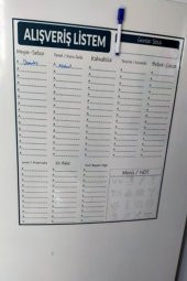 EVBUYA ALIŞVERİŞ LİSTESİ AKILLI KAĞIT (SİLGİLİ KALEM HEDİYE) thumbnail 2