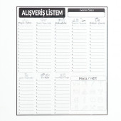 EVBUYA ALIŞVERİŞ LİSTESİ AKILLI KAĞIT (SİLGİLİ KALEM HEDİYE) thumbnail 3