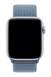 Apple Watch Uyumlu Kordon Spor Loop 42 mm Kayış Pastel Mavi - 2