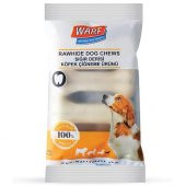 Warf Sığır Derisi Köpek Ödül Kemiği Beyaz 100 Gr (4lü Paket) - 1