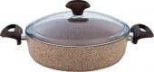 Falez Creamy Granitec 24 cm Kısa Granit Tencere - 1