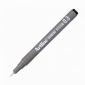 ARTLINE CIZIM KALEMI 03mm SIYAH 1 LI BLS.(233) - 2