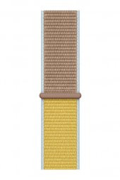 Apple Watch Uyumlu Kordon Spor Loop 42 mm Kayış Açık Kahverengi - 1