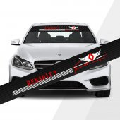RENAULT 9 KARBON CAM OTO STİCKER - 1