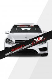RENAULT 9 KARBON CAM OTO STİCKER - 2