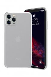 Apple iPhone 11 Pro Max Kılıf Ultra İnce Buzlu Beyaz - 1