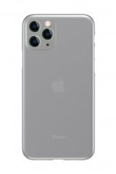 Apple iPhone 11 Pro Max Kılıf Ultra İnce Buzlu Beyaz - 2
