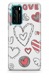 Huawei P40 Kılıf Love Serisi Big - 1