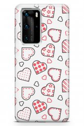 Huawei P40 Pro Kılıf Love Serisi Pink - 2