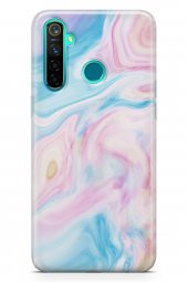 Realme 5 Pro Kılıf Sweet Dreams Serisi Mavi Mor - 1