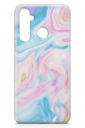 Realme 5 Pro Kılıf Sweet Dreams Serisi Mavi Mor - 3