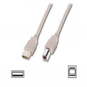DIGITUS AK-300102-030-E 3,0m USB 2,0 KABLO,BEYAZ - 1