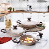 Falez Creamy 6 Parça Granit Sahan Seti - 1