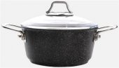 Falez Black Line 20 cm Derin Granit Tencere - 1