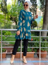 modayns Kadın Petrol Empirme Pegasus Tunik - 2
