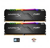 Kingston HyperX Fury RGB 16GB (2x8) 3000MHz DDR4 HX430C15FB3AK2/16 Gaming Bellek - 1