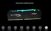 Kingston HyperX Fury RGB 16GB (2x8) 3000MHz DDR4 HX430C15FB3AK2/16 Gaming Bellek - 3