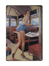 RETRO DİJİTAL BASKI METAL TABLO,POSTER - 1