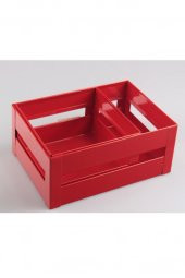 İkram Dünyası Galvaniz Kasa Kırmızı - 1