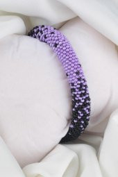 Zariass Miyuki Bileklik Sarmal Mor Siyah - 1