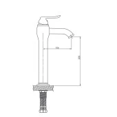 GPD Set Üstü Lavabo Bataryası Tauro Altın MSL150-A thumbnail 2