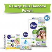 Sleepy Natural Bebek Bezi 6+ Numara Xlarge Plus EKONOMİ PAKETİ - 1
